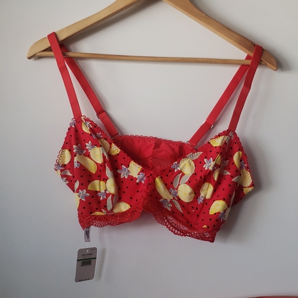 Intimately Free People Cherry Combo Mari Bralette - Picture 4 of 7